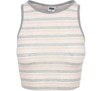 Urban Classics Mujeres Pana Raya Recortada Top sin Mangas Mujer Fuschi Deportivo