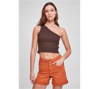 Urban Classics Mujeres Recortada Asimétrica Top Verano Sport Camisa Camiseta de