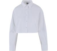 Urban Classics Mujeres Recortada Oversized Blusa Camisa sin Vientre Popelín Neu