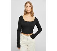 Urban Classics Mujeres Short Pana Corsé Manga Larga Camisa Top Suéter Dama Basic