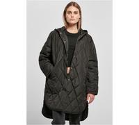 Urban Classics Mujeres Talla Grande Diamond Acolchado Capucha Abrigo de Invierno