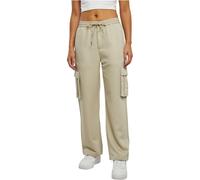 Urban Classics Mujeres Vicose Recto Pierna Cargo Pantalones Loose Fit Nuevo