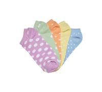 Urban Classics No Show Calcetines Lunares 5-Pack Mujeres de Deporte Colorido