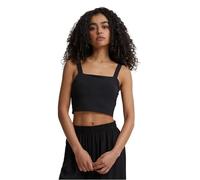Urban Classics Oberteil Ladies Cropped Top Camiseta, Black, XL para Mujer