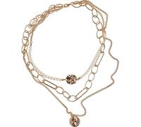 Urban Classics Ocean Layering Necklace Mujer Collar Dorado Hierro, zinc