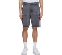 Urban Classics Open Edge Dos Rodilla Denim Shorts Hombre Vaquero Corto Algodón
