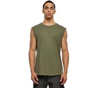 URBAN CLASSICS Camiseta Tirantes Hombre en Algodón, Camiseta sin Mangas Verano, Camiseta Interior, Tank Top Color: verde olivaTalla: L