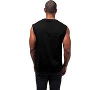 Urban Classics Open Edge Sleeveless tee Hombre Camiseta Negro S 100% algodón Regular