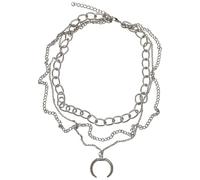 Urban Classics Open Ring Layering Mujer Collar Plateado