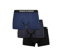 Urban Classics Paquete de 3 Calzoncillos Tipo Bóxer Orgánicos Ropa Interior Hombre, Darkblue+Navy+Black, M