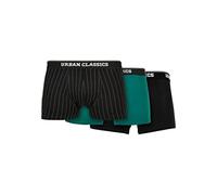 Urban Classics Organic Boxer Shorts 3-pack, Ropa Interior, para Hombre, Detalles Aop/Black/Jasper, XXXL