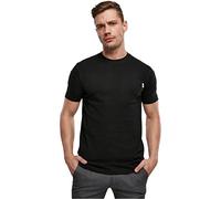 Urban Classics Organic Cotton Basic Pocket Tee, Camiseta Hombre, Negro, S