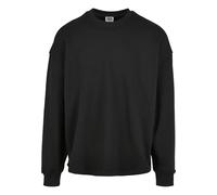 Urban Classics Organic Oversized Boxy Crew Hombre Sudadera Negro Más Grande