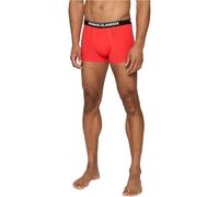 Urban Classics Organic Xmas Boxers 3-Pack Hombre Boxers Rojo-Verde XXL 95% Algodón, 5% Poliéster