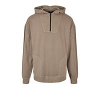 Urban Classics Overdyed Camp Hoody Darkkhaki Talla: M | Sudaderas con Capucha Outlet | Hombre