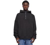 Urban Classics Oversized Polar Fleece Half Zip Hoody Sudadera con Capucha, Black, XL para Hombre