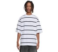 Urban Classics Oversized Sleeve Modern Stripe Hombre Camiseta Blanco-Negro M 100% algodón Más Grande