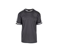Urban Classics Oversized Striped Mesh Tee Black/white Talla: L | Ropa Deportiva Outlet | Hombre | Negro