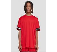 Urban Classics Oversized Stripes Mesh Tee Cityred Talla: M | Camisetas con Decoración Impresa Outlet | Hombre |