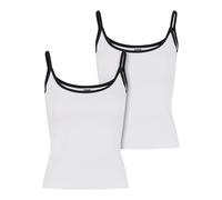 Urban Classics Pack de 2 Camisetas Contrast Basic Mujer Mujer Top Blanco-Negro M