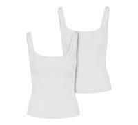 Urban Classics Pack de 2 Camisetas Wide Neck Mujer Mujer Top Blanco L