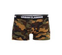 Urban Classics Pack de 2 Pantalones Cortos Boxer, Camo de Madera y Camuflaje, XL para Hombre
