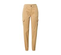 Urban Classics Pantalones de mujer Pantalones cargo de cintura alta para mujer Topo suave 32