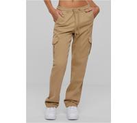 Urban Classics Pantalón cargo de mujer en sarga de cintura alta TB6158 M