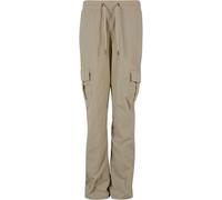 Urban Classics Ladies Nylon Cargo Pants Concrete Talla: S | Pantalones Cargo Outlet | Mujer | Gris
