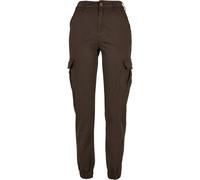 Urban Classics Ladies High Waist Cargo Pants, Pantalones, Mujer, Marrón (Brown), 31