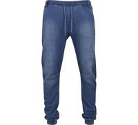 Urban Classics Pantalón de chándal Knitted Denim Hombre Pantalones de Deporte Azul