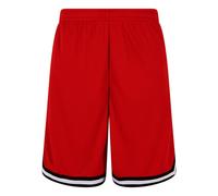 Urban Classics Pantalones Cortos con Rayas Hombre Pantalones Cortos Rojo M 100% poliéster