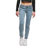 Urban Classics Pantalones Vaqueros Rectos de Cintura Baja para Mujer, Tinted Lightblue Washed, 34