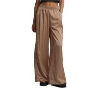 Urban Classics Pantalones Anchos de satén para Mujer, Gris Pardo, XL