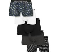 Urban Classics Pantalones Calzoncillos Boxer 5-Pack Ban.Aop+Brand.Aop+Chr+Black+White XL