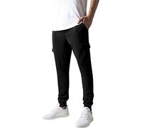 Urban Classics Pantalones cargo ajustados, Pantalones Deportivos, Hombre, Negro (Black 7), L