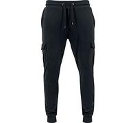 Urban Classics Pantalones cargo ajustados, Pantalones Deportivos, Hombre, Negro (Black 7), S