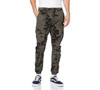 Urban Classics Pantalones Cargo de Gimnasia Hombre Pantalones de Deporte Camuflaje Oscuro XL