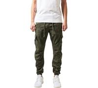 Urban Classics Pantalones Cargo de Gimnasia Hombre Pantalones de Deporte Camuflaje Woodland XL