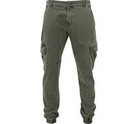 Urban Classics Pantalones Cargo para Hombre, de Sarga, para Hombre, Disponibles en Muchos Colores, Tallas 30 - 44, Verde Oliva, 36