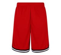 Urban Classics Pantalones Cortos con Rayas Hombre Pantalones Cortos Rojo XL 100% poliéster