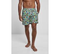 Urban Classics Pantalones cortos de baño Calavera Aop L
