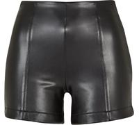 Urban Classics Pantalones cortos de cuero sintético para mujer 4XL