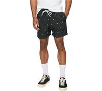 Urban Classics Pantalones Cortos De Natación Con Logotipo, Bañadores Ajustados Para Hombre, Black/palmtree, XL