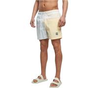 Urban Classics Pantalones Cortos de natación de 3 Bloques Bañadores Ajustados para Hombre, Pastelcream, XXXXL