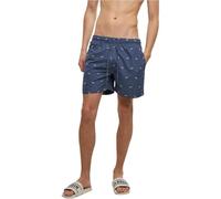 Urban Classics Pantalones Cortos de natación para Hombre Tb2680-embroidery (1 Unidad), Azul Vintage/Menta Helada, XL