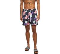 Urban Classics Pantalones Cortos de natación Pattern Bañadores Ajustados para Hombre, Dark Jungle AOP, M