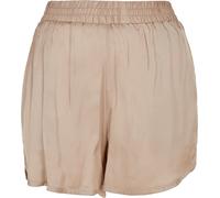 Urban Classics Pantalones cortos de satén de viscosa para mujer Soft Taupe S