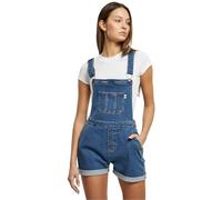 Urban Classics Pantalones Cortos orgánicos Dungaree para Mujer Camiseta, Clearblue Washed, S