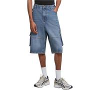 Urban Classics Pantalones Cortos para Hombre, Lavado Azul Medio Profundo, 32